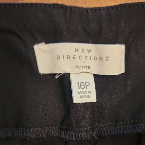 New Directions Black Chinos Versatile Comfort - Picture 2 of 2